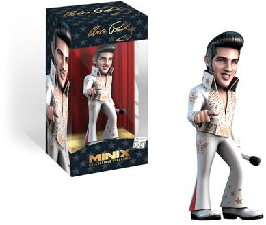 Bandai Minix Elvis Presley with White suit Model | Collectable Elvis Presley Figure | Bandai Minix Elvis Toys Range | Collect Your Favourite Elvis Figures | Elvis Presley Merchandise