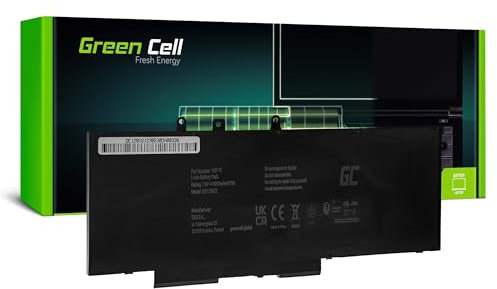Green Cell Laptop Akku für Dell Latitude 5280 5290 5480 5490 5491 5495 5580 5590 5591 Precision 3520 3530 / 93FTF GJKNX 451-BBZG 083XPC (6000mAh 7.6V)