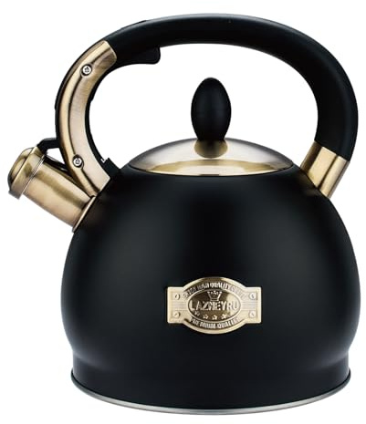 2.8L Flötenkessel Wasserkessel für Induktion, Edelstahl-Teekessel für alle Herdarten