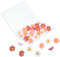 YQQYG 30 Stück Blumige Pinnnadeln, Rosa Weiß Heftzwecken Für Pinnwand, Reisszwecken für Korktafel, Fotowand, Büro, Zuhause Dekoration
