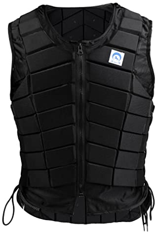 getuse Horse Riding Safety Vest Eventing Equestrian Protective Gear for Adults Boys Girls Black EVA Protective Vest- Women S