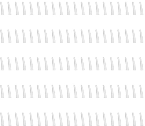 MAGICLULU 100 Manchons de Protection en Silicone Antidérapants pour Pinces à Épiler Coudées Inox, Housses de Remplacement pour Outils de Manucure et Pédicure, Lot 100 Pièces