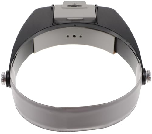 Alipis Loupe à Broder, Lampe Frontale à LED, Loupe LED, Double lentilles, ABS Acrylique, 1 Set, Lecture et réparation, pour Senior