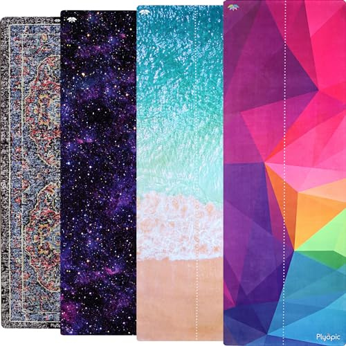 Plyopic All In One Hot Yoga Matte | Luxus Yogamatte mit integriertem Yoga Handtuch und Schweiß-Rutschfest Naturkautschuk | Ideal fur Hot yoga, Bikram, Joga, Ashtanga Vinyasa, Fitness