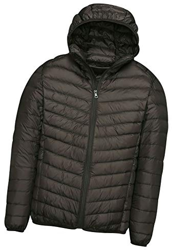 Lättviktsfjädrar för män dunjackor för män med huva lätta dunjackor kappa dunjacka lätta dunjackor tunna kappor herr jackor vinter, Armégrön med huva, 4XL