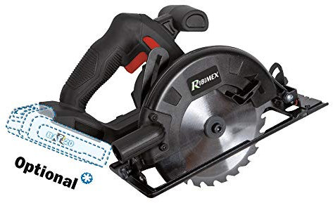 RIBIMEX PRBAT20/SC165SB Sega Circolare 165 mm - RBAT20 senza batteria e senza caricatore