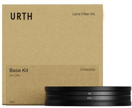 Urth 37 mm UV + CPL Linsfilterset 2-i-1 – HD Optiskt Glas Polarisationsfilter med Nanobeläggning och 2 Lock