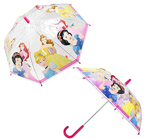 Disney Princess Children Folding Umbrella Translucent
