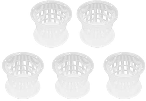 Angoily 5sätze Runde Kunststoff-blumentöpfe Mit Abflusslöchern Atmungsaktive Orchideen-töpfe Für Innen Und Außenbereich Für Pflanzen Wie Orchideen Afrikanische Veilchen Und