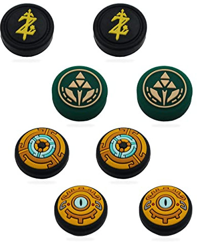 MatoSan 8X Capuchons Joystick – Accessoire Compatible avec Switch – Embouts Grip pour Manette – Protection des Sticks – Améliore Le contrôle – Couleurs variées