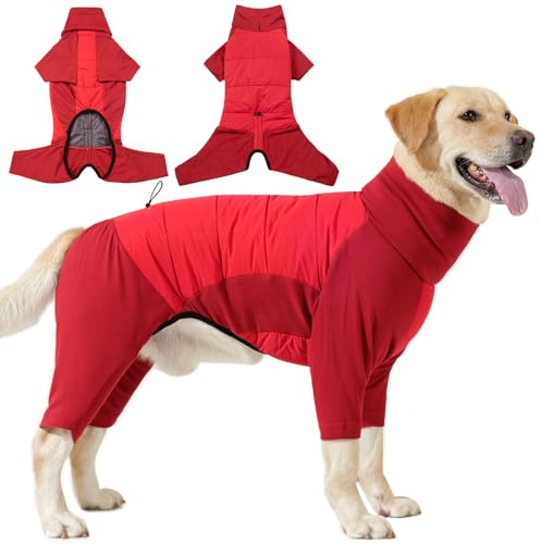 HEYWEAN hundrock fleece med ben hundtröja liten medelstor stor hund vinterrock hundjacka vinter hundkläder varm fleecekappa hund jacka hundoverall hundpyjamas fleecejacka