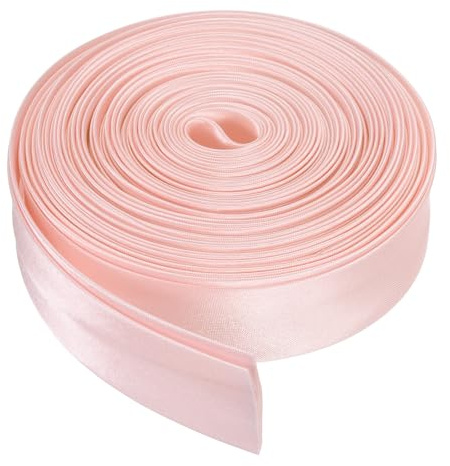 QUARKZMAN Cinta Sesgada Doble Plegada Para Coser 4/5 Pulgada Rosa Claro