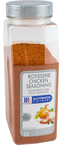 McCormick Culinary Rotisserie Chicken Seasoning, 24 oz - One 24 Ounce Container Chicken Seasoning Rub to Create Authentic, Slow Roasted Rotisserie Flavor