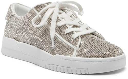Jessica Simpson Women's Silesta Sparkle Sneaker, White, 7.5