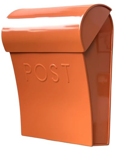 NACH Wall Mount Mailboxes for Outside, 11x4.5x12.5 in Terracotta Mail Boxes for House Outside, Waterproof Mailbox - Vicki-Style Mail Box