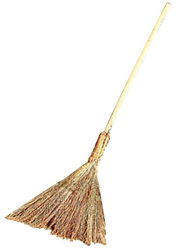 JYCCH Schneebesen, Besen mit langem Griff, weich, beschädigt den Boden Nicht, Nicht leicht zu brechen, Strohbesen, Umweltschutz, Holzgriff, agh (Color : Natural, Size : 130x45cm) (Natura