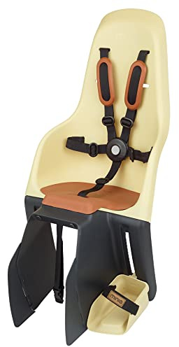 MINIA for Carrier 8405700003 - Siège arrière pour vélo avec ancrage dans Le Porte-Bagages, adaptée aux Enfants de 9 Mois à 6 Ans en Jaune.