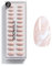 DOONAILS – Press On Nails 30er Set Nude Marble Almond Form Creme/Weiß + Marmor – Nägel zum Aufkleben Full Cover in Salonqualität – Fake nails soft gel Short – Natürliches & angenehmes Tragegefühl