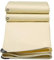 Beige Plane, Abdeckplane, 500 g/m², strapazierfähig, 2 x 2 m, 2 x 3 m, 2 x 4 m, 3 x 3 m, 3 x 4 m, 3 x 5 m, wasserdichte PVC-Plane mit Ösen, leicht faltbar, Mehrzweck-Abdeckungen(2x4m)