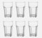 6-er Set Gläser Pokal - Glas für Cocktail Longdrink Wasser Tee Kaffee bis 120°C - 350ml - 14cm hoch - spülmaschinenfest (IKE 102.704.78)