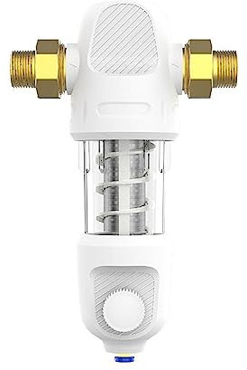 QZCX Filtre sous Evier, Préfiltre de Lavage à Contre-Courant pré-Automatique, Filtre à Eau à sédiments, système Central de Purification de Toute la Maison, pour la Maison sous l'évier