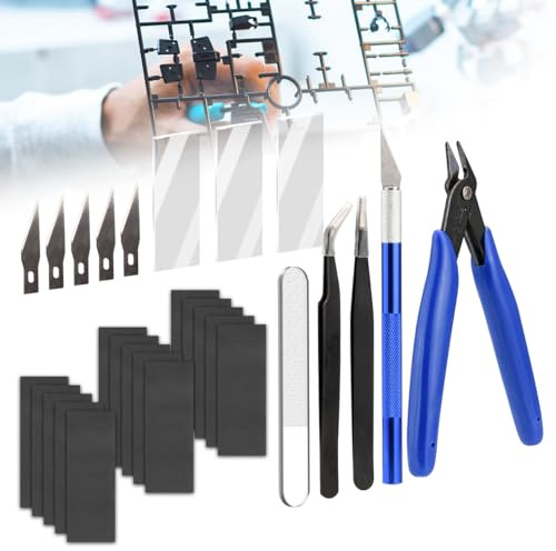 BESPOTCL Gundam Model Tools Kit Outils de Base Outils de Construction Loisirs Créatifs Kit pour Bâtiment, Voitures, Avions, Modélisme, Réparation et Fixation