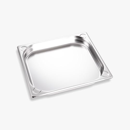 Beefer - Gastroschale XL GN 2/3 H40 mm Edelstahl - Vielseitige Grill- & Smoker-Schale