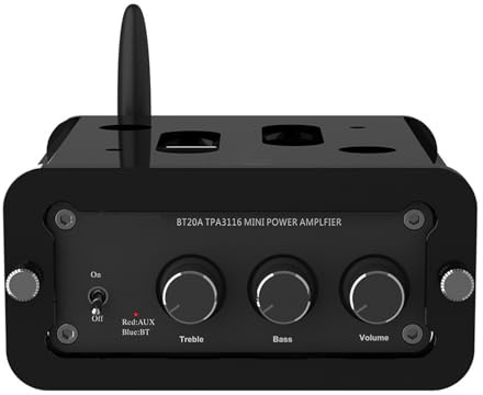 BUBEFSKD Estante de acrílico para amplificador de alta fidelidad BT20A base de componentes de sonido robustos para la colocación segura del dispositivo estante de amplificador de escritorio