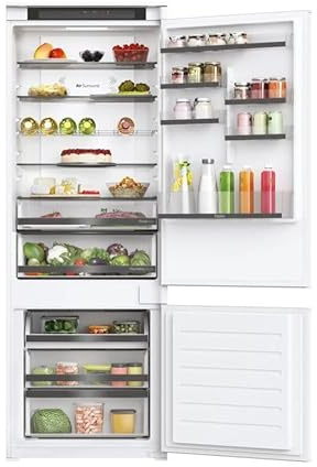 Haier HBW5719EK Built-In Fridge Freezer 193.5cm, 70/30 Split, 364L Capacity, Total No Frost, Wi-Fi hOn App, Air Surround Cooling, Humidity Zone, 69cm Wide, White