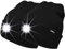ATNKE 2Pcs Neue Warme LED beleuchtete Mütze,Unisex USB wiederaufladbare Laufmütze Ultra Bright 4 LED wasserdichte Lichtlampe Mehrfarbig/Black