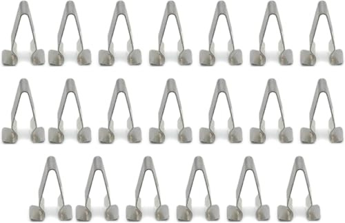 20 Pcs Metal Interior Trim Panel Lining Spring Clips Vehicle Interior Upholstery Retainers Auto Replacement Parts for Most Cars