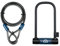 Squire Locks Matterhorn 230/10C Bike D-Lock & Cable – Heavy Duty Bike Lock – 230mm Vertical & 114mm Horizontal Shackle Clearance – Includes 1800mm Security Cable – Sold Secure Bicycle Diamond Approved