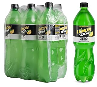 Lemonsoda Zero | Bevanda Gassata al Limone Senza Zuccheri, 6 Bottiglie da 125 cl PET, L'originale Limonata Italiana con Succo di Limoni Siciliani, Senza Coloranti