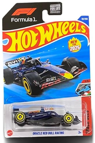 Hot Wheels Oracle RB Racing Track Aces Diecast Car, 1:64 Scale, 1/5