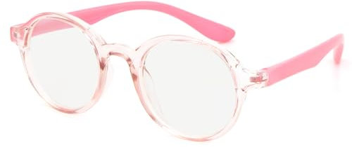 CHEERYMAGIC Blue Light Blocking Glasses for Kids, Clear Anti-Blue Light Glasses Children's Computer Eyeglasses Comfortable Anti UV & Eyestrain Eyeglasses for Teens Boys Girls Eye Protection A7YKLGJ