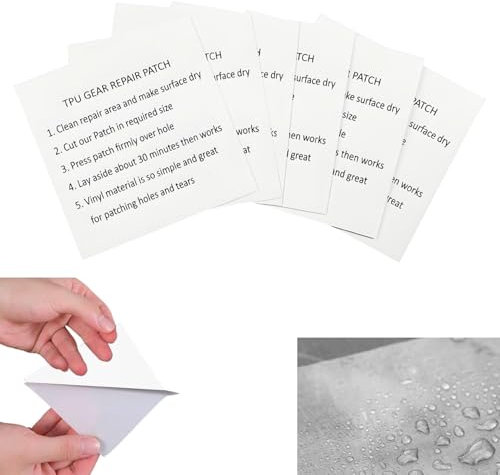 6 Pcs Aufblasbares Flicken Reparaturset, 3.5 x 3.5 in Selbstklebend TPU Pool-Reparaturflicken, Transparenter, Wasserdicht, Vinyl-Reparaturflicken für ufblasbaren Sofas, Schwimmring und Pools
