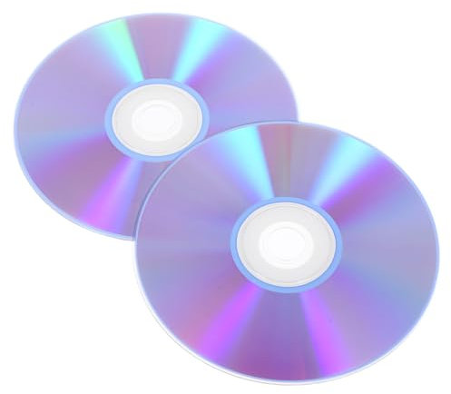 FRCOLOR 2 Piezas Disco CD CD De Audio Digital Vírgenes De Disco Compacto Grabable para Grabar Música Compatible Ordenador Portátil De Música Virgen y Datos