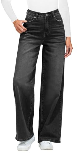 Roskiky Womens Jeans Y2K Jeans L Wased Black