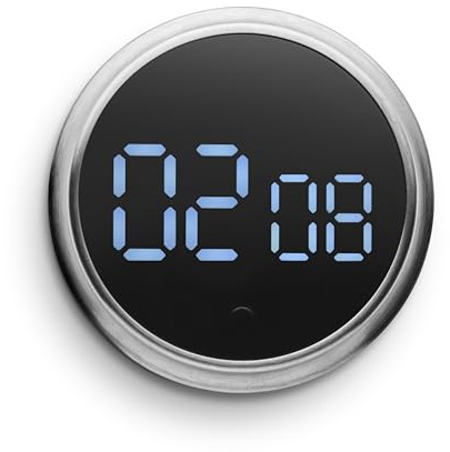 Eva Solo | Magnetic Kitchen Timer | Keep an eye on time - perfect for cooking and as a reminder | Brushed Steel