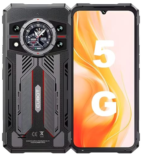 CUBOT KingKong 11 – Smartphone 5G 6,72 FHD+ 120Hz, 16GB RAM (+16GB utökat), 256GB ROM, 108MP kamera, 10200mAh batteri, Android 15, Dimensity 7025, Svart