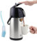 TOMAKEIT Airpot Coffee Dispenser Thermal with Pump,3L/102 Oz Insulated Stainless Steel Large Airpot Coffee Carafe Lever Action for Hot/Cold Water,Thermal Carafe for Hot Cocoa for Parties