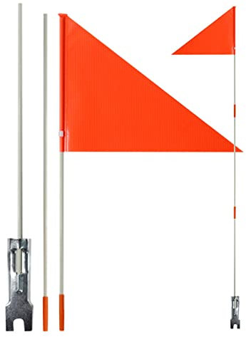 smashing Fahrrad Wimpel Wimpelstange - Fahrradfahne Mit Stab | Fahrradfahne Für Kinder | Wasserabweisende Sicherheitswimpel Für Kinderfahrrad | Sicherheitswimpel-Security Flag