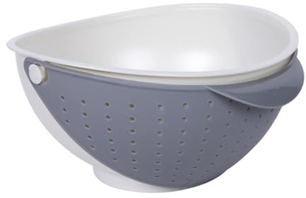 Raxove Ciotola per Verdure, Scodella per Frutta da Cucina, Ciotola per scolapasta per riporre la Frutta, Ciotola per scolapasta Multifunzione per la casa, Ciotola Girevole per Lavare Frutta e Verdura