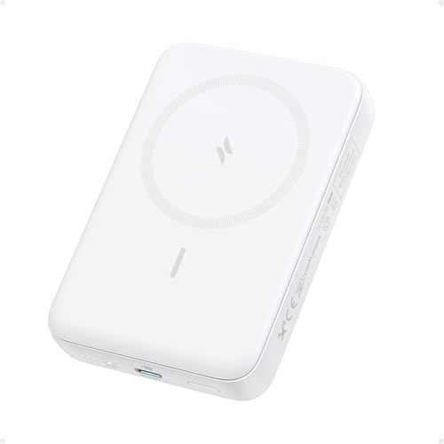 Anker Zolo magnetische Powerbank, kompaktes 10.000mAh Ladegerät mit 30W Max. Schnellladen, kabellos und portabel, hautfreundlicher und robuster Akku, für iPhone 17/16/15 Serie, AirPods und mehr