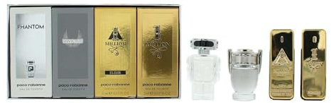 Paco Rabanne Mini set de regalo de colonia para hombre (4 x 0.2 fl oz) variedad de viaje en miniatura