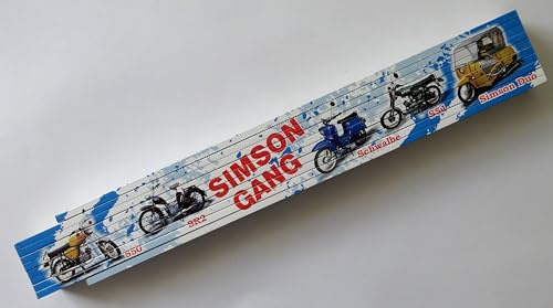 Zollstock Gliederstab Meterstab 2m - Simson Gang S50 SR2 Schwalbe S51 Krause Dou Moped DDR Oldtimer