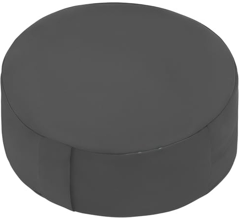 Machify Cuscino rotondo da pavimento con grano saraceno per meditazione, yoga, seduta comoda, imbottitura in gusci di grano saraceno naturale, altezza regolabile, copertura in cotone morbido, ideale