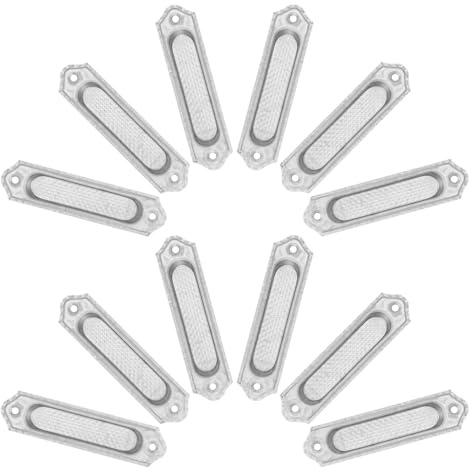 WOFASHPURET Tiradores Empotrados de Acero Inoxidable para Puertas y Cajones de Armario, Tamaño Mediano, 20 Piezas, Tirador de Puerta de Armario Empotrado para Muebles y Cocina, Uso