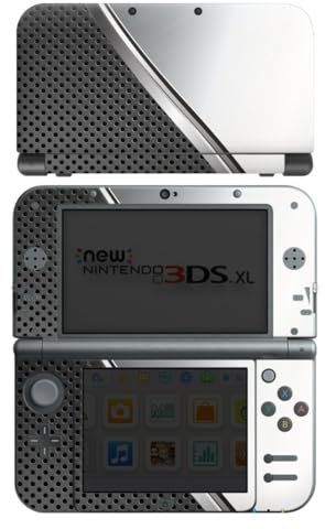 DeinDesign Skin kompatibel mit Nintendo New 3DS XL Folie Sticker Carbon Stahl Metall