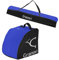 Granori Skitasche/Skisack + Skischuhtasche Kombi-Set mit Wasserablauflöcher für 1 Paar Skischuhe & Skier 160/170 / 180 cm (Blau-Schwarz, 180 cm)